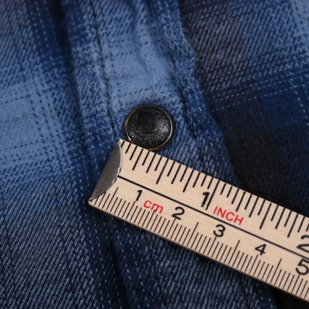 Cody James Men Button Up Shirt XLarge Blue Plaid Flannel Western Pearl Snap - Picture 11 of 14